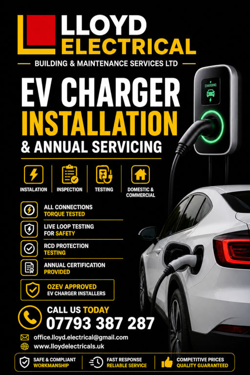 EV Charger Annual Service Flyer